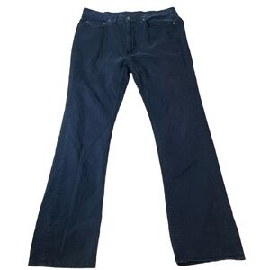 Polo Ralph Lauren Mens Jeans Size 36x36 Dark Blue Straight Leg Cotton Casual Dur